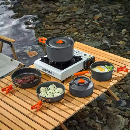 Набор посуды, 3 кастрюли, 1 сковородка, 1 чайник, (6-7 персон) BRS 157 (KG207) Набор посуды, 3 кастрюли, 1 сковородка, 1 чайник, (6-7 персон) BRS 157 (KG207)