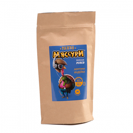 Вяленое мясо Индейка Ранчо Мяссури Гурмэ, 100 гр