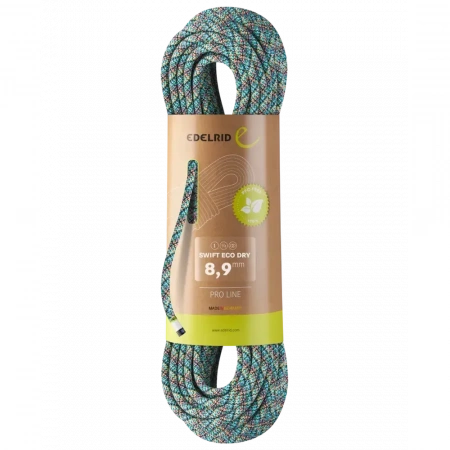 Динамическая веревка Edelrid Swift Eco Dry 8,9мм 1м на отрез Динамическая веревка Edelrid Swift Eco Dry 8,9мм 1м на отрез