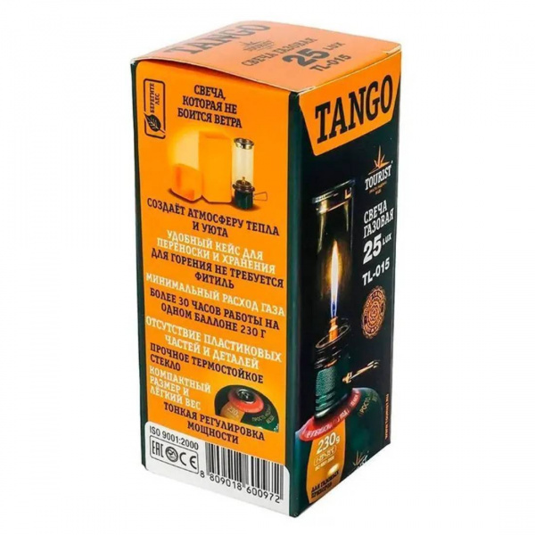 Свеча газовая TANGO (TL-015), «Tourist»