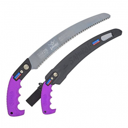 Пила Samurai с изогнутым полотном, L=270мм,с переменным шагом 3/3,5/4мм в чехле, GCW-270-LMH