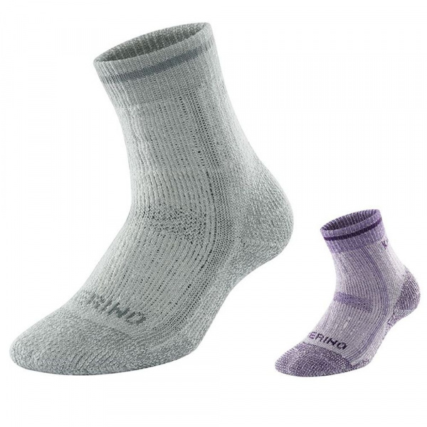 Kailas носки W's Aoxue III Trekking (2 пары) (M, Серый/Фиолетовый, 21101)