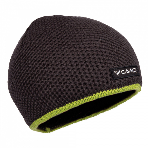 Шапка CAMP SLEEK BEANIE - Grey / Lime