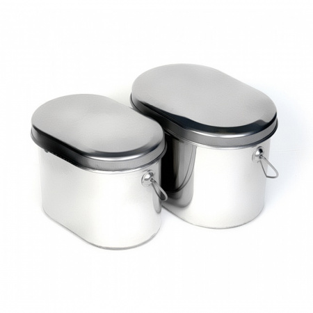 Набор охотника: котелок 3,3л, котелок 2,2л  нерж. (Роза ветров)