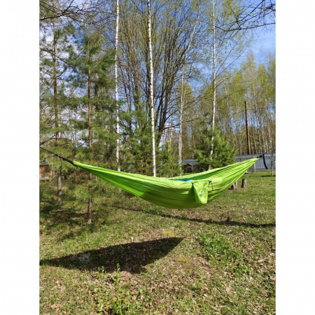 Гамак туристический одноместный Mormus Equip Ultralight Hammock яблочно-зеленый Гамак туристический одноместный Mormus Equip Ultralight Hammock яблочно-зеленый