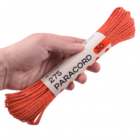 Паракорд 275 T-Gear x CORD nylon 30м световозвращающий