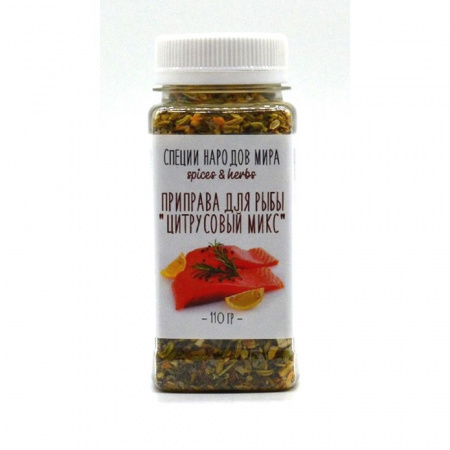 Organic Food Приправа для рыбы на гриле Цитрусовый микс, 110 гр ПЭТ