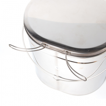 Набор высоких котелков 3 шт.(13;16;18л) крышки с ручками нерж.сталь(Роза ветров)