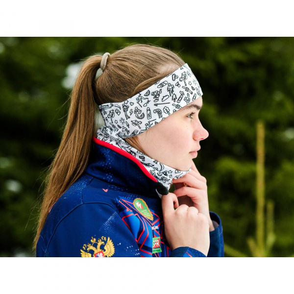 Бафф Wonder Trail Print White