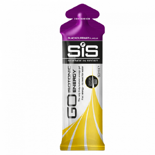 Гель энергетический углеводный SIS Go Isotonic Gel, Черная смородина, 60мл Science in Sport