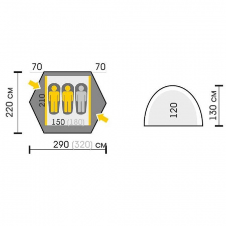 Talberg палатка Space Pro 3