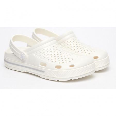 Сабо COQUI мужские 6403 бело-серые, White-White khaki grey, 41