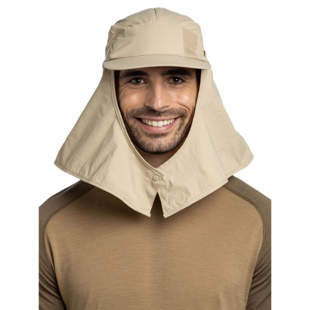 Кепка Buff Desert Cap Solid Birch Grey
