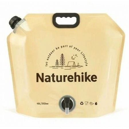 Канистра складная Naturehike Ling Wo Outdoor water bag CNK2450CF027 10 л желтая