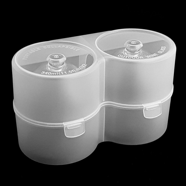 BosoKorea набор из двух складных бокалов Outdoor Wine PCTG320ACC2-1