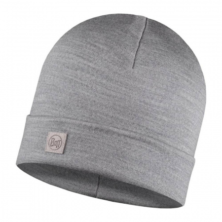Шапка Buff Merino Heavyweight Hat Solid Light Grey