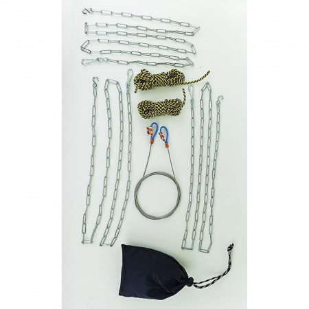 Трос костровой 2мм с 3 цепочками (Терра)