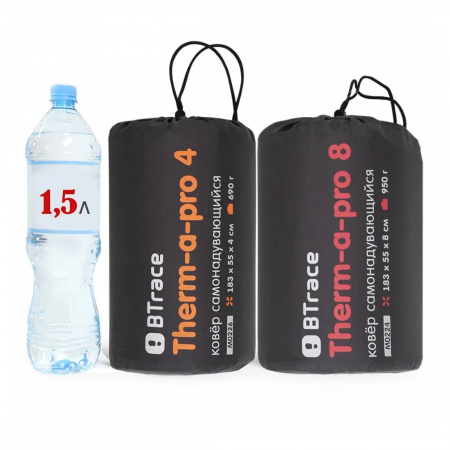 Коврик самонадувающийся BTrace Therm-a-Pro 8, 183х55х8 см