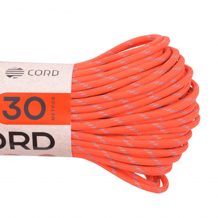 Паракорд 550 T-Gear x CORD nylon 30м световозвращающий