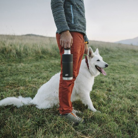 Термос Esbit SCULPTOR, из нержавеющей стали с резиновой накладкой, черная, 1.0 л