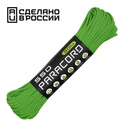 Паракорд 550 CORD nylon 30м RUS (lime snake)