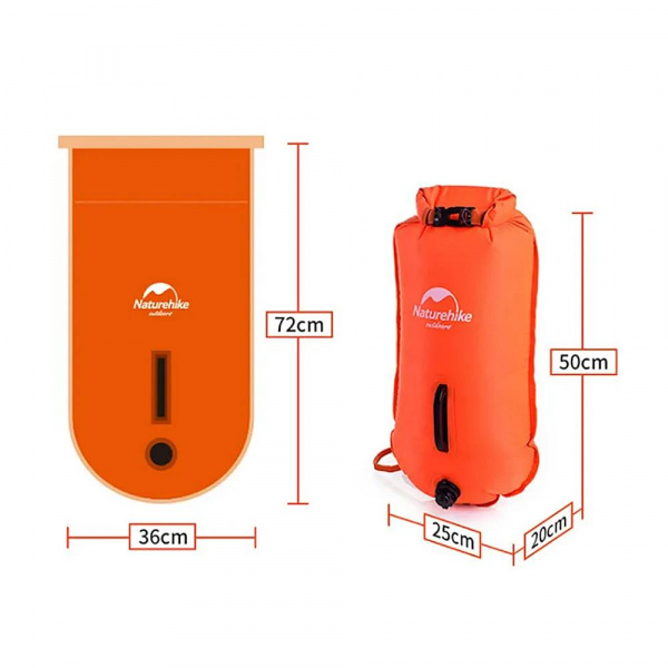 Гермомешок - надувной буй Naturehike 18L NH17S001-G