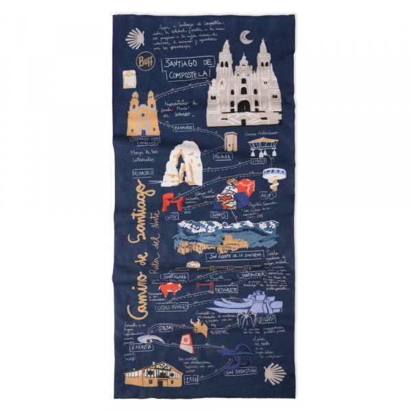 Бандана Buff CoolNet UV Camino Norte Navy
