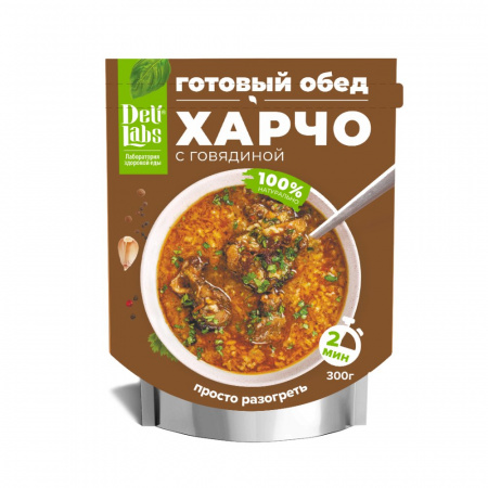 Готовое блюдо Харчо с говядиной пакет 300 г DeliLabs