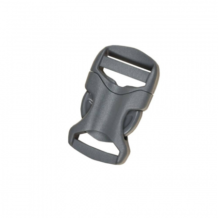 Пряжка фастекс 20мм 1-30066/1-30067(2 части) одна регулировка(Duraflex) серый