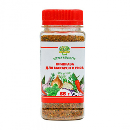 Organic Food Приправа Для макарон и риса, 55 гр ПЭТ