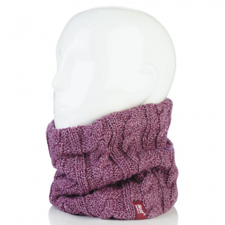 Термошарф женский CABLE, розовый