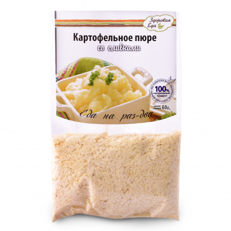 Картофельное пюре со сливками 60 г (Здоровая Еда)