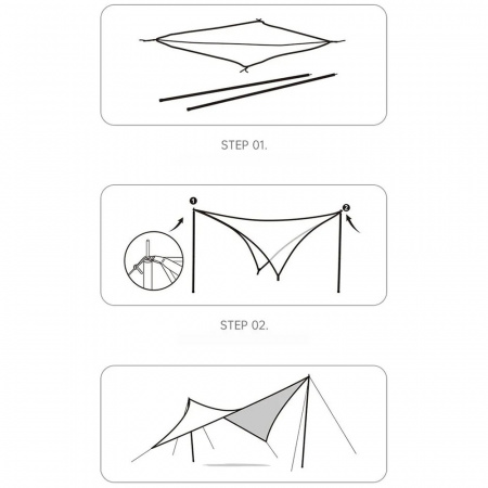 Тент Naturehike Rhombic tarp CNH22ZP009