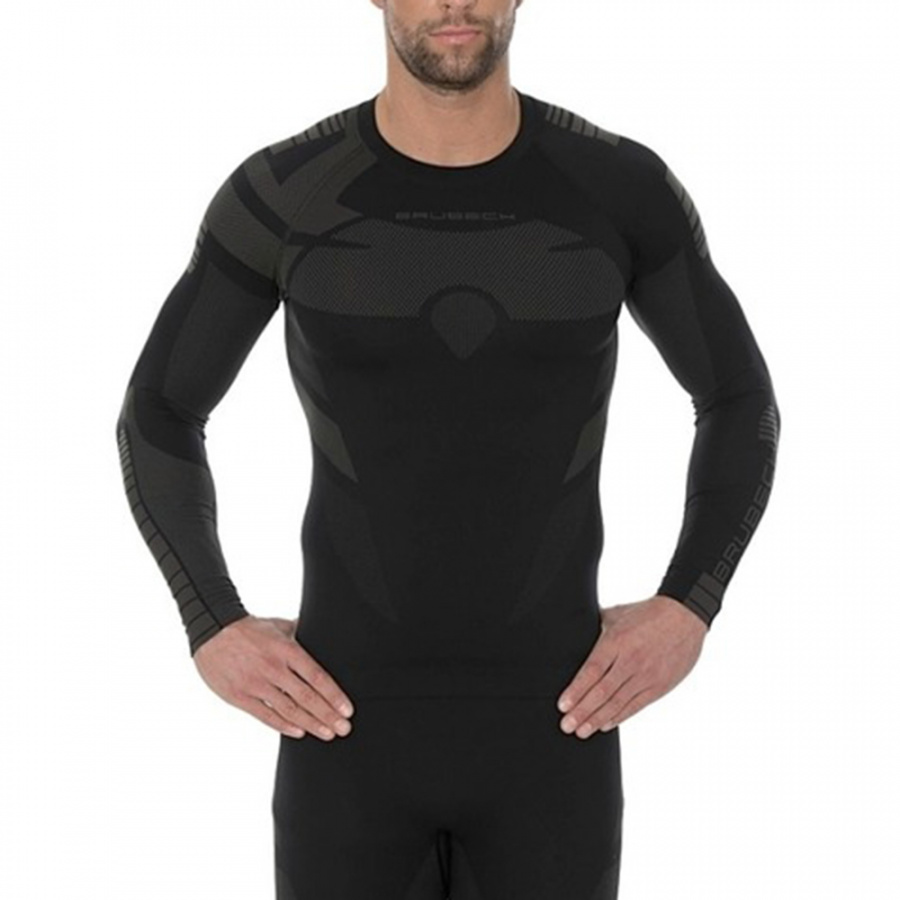 Термобелье мужское Brubeck футболка с длинным рукавом зональная DRY