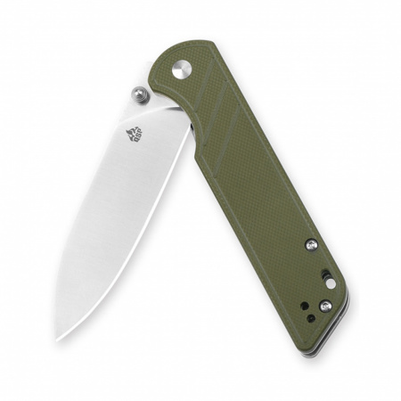 QS102-B Parrot - нож складной, рукоять зеленая G10, клинок D2