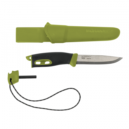 Нож Morakniv Companion Spark Green, нержавеющая сталь, зеленый