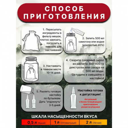 Набор для приготовления наливки Алхимия вкуса № 25 Яблочный пирог, 40 г