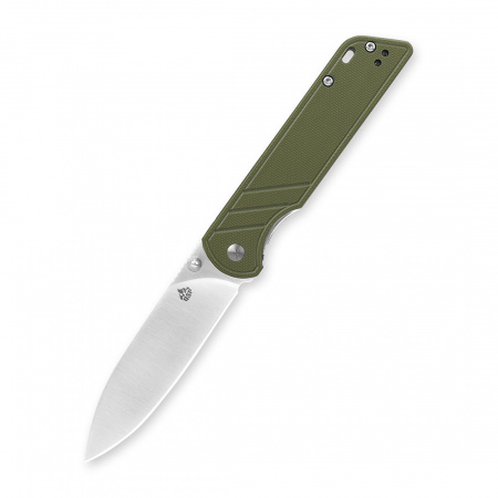 QS102-B Parrot - нож складной, рукоять зеленая G10, клинок D2