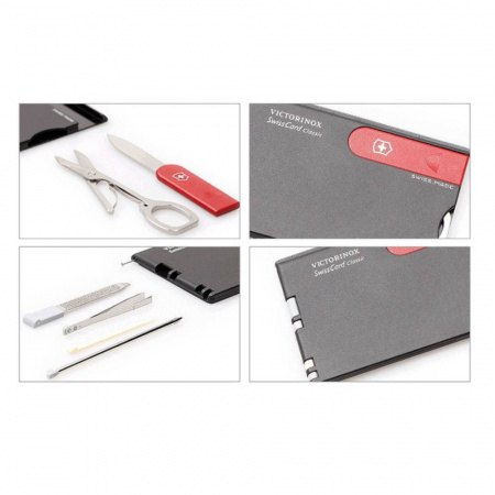 Швейцарская карта Victorinox SwissCard Classic (0.7103) черный коробка подарочная