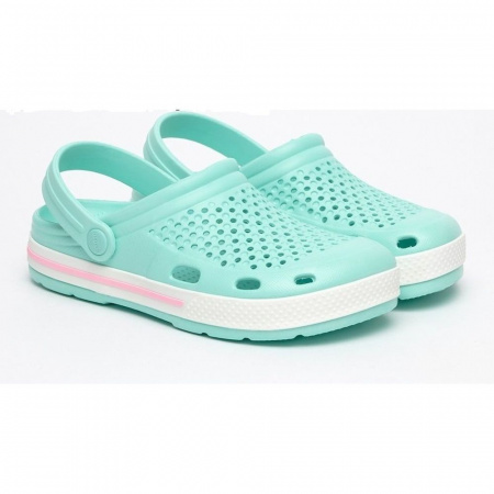 Сабо COQUI женские 6413 голубые, Lt.mint-White, 41