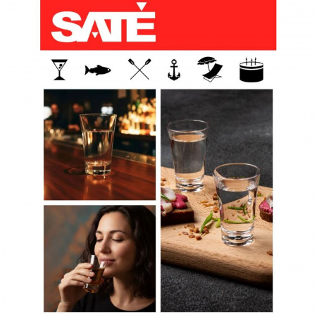 Стопка 30 мл., небьющаяся, PС, SATE