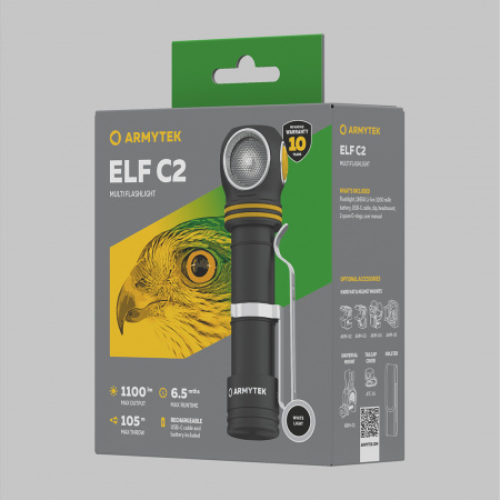Фонарь Armytek Elf C2 USB-C Белый