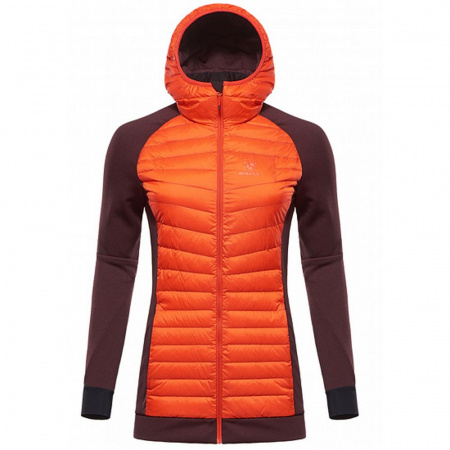 Black Yak Куртка гибрид женская BASE CAMP HOODY оранжевая (tomato) 100 (eu 38 us M)