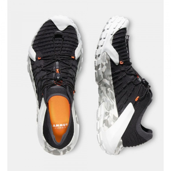 Кроссовки женские Mammut Hueco Knit II Low Women black-light ice gray UK 5 EU 38