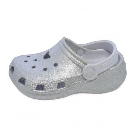 Сабо COQUI 8114 серые, Khaki grey glitter, 32-33