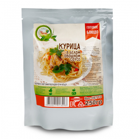 Курица в белом овощном соусе (Фермер)