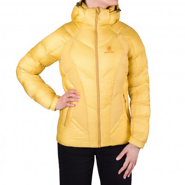 Black Yak Куртка пуховая женская Casual Down Jacket желтая (yellow sand) 95 (eu 36 us S)