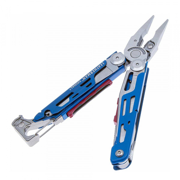 Мультитул Leatherman Signal -832741 115мм 19функций синий нейлоновый чехол карт.коробка