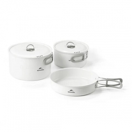 Набор посуды Naturehike Ceramic Non-Stick Pot Set CNK2450CF013 2 кастрюли, сковородка