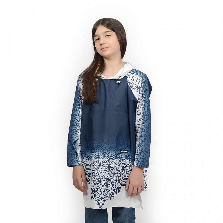Пончо-дождевик детское Stayer 40669 синий/принт 40/158
